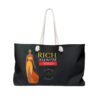 Rich Auntie Vibes Black Weekender Bag