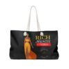 Rich Auntie Vibes Black Weekender Bag - Image 2