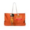 Rich Auntie Vibes Orange Weekender Bag - Image 2