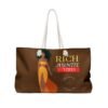 Rich Auntie Vibes Brown  Weekender Bag - Image 2