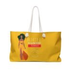 Rich Auntie Vibes Yellow Weekender Bag