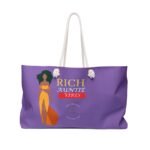 Rich Auntie Vibes Lt Purple Weekender Bag