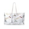 Paris White Weekender Bag
