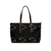 Paris Black Leather Shoulder Bag