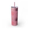 Melanin Jetsetter Skinny Tumbler with Straw, 20oz - Image 75