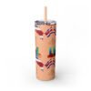 Costa Rica Skinny Tumbler with Straw, 20oz - Image 12