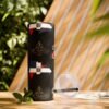 Dominican Republic Skinny Tumbler with Straw, 20oz - Image 27