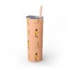 Melanin Jetsetter Skinny Tumbler with Straw, 20oz - Image 11