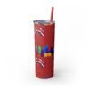 Costa Rica Skinny Tumbler with Straw, 20oz - Image 47