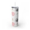 Melanin Jetsetter Skinny Tumbler with Straw, 20oz - Image 216