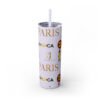 Melanin Jetsetter Skinny Tumbler with Straw, 20oz - Image 124