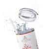 Costa Rica Skinny Tumbler with Straw, 20oz - Image 8