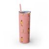 Melanin Jetsetter Skinny Tumbler with Straw, 20oz - Image 22