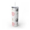 Melanin Jetsetter Skinny Tumbler with Straw, 20oz - Image 84