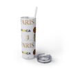 Melanin Jetsetter Skinny Tumbler with Straw, 20oz - Image 60