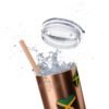 Jamaica  Skinny Tumbler with Straw, 20oz - Image 89