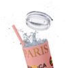 Melanin Jetsetter Skinny Tumbler with Straw, 20oz - Image 26