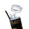 Melanin Jetsetter Skinny Tumbler with Straw, 20oz - Image 35
