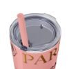 Melanin Jetsetter Skinny Tumbler with Straw, 20oz - Image 25