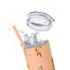 Melanin Jetsetter Skinny Tumbler with Straw, 20oz - Image 17