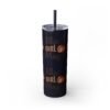 BGM Skinny Tumbler with Straw, 20oz