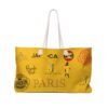 Melanin Jetsetters  Yellow Weekender Bag