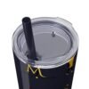 Melanin Jetsetter Skinny Tumbler with Straw, 20oz - Image 7