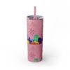 Costa Rica Skinny Tumbler with Straw, 20oz - Image 28