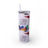 Costa Rica Skinny Tumbler with Straw, 20oz - Image 22