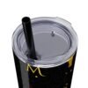 Melanin Jetsetter Skinny Tumbler with Straw, 20oz - Image 110