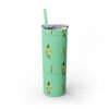 Melanin Jetsetter Skinny Tumbler with Straw, 20oz - Image 272