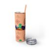 Costa Rica Skinny Tumbler with Straw, 20oz - Image 15