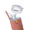 Melanin Jetsetter Skinny Tumbler with Straw, 20oz - Image 129