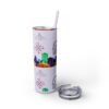 Costa Rica Skinny Tumbler with Straw, 20oz - Image 24
