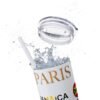 Melanin Jetsetter Skinny Tumbler with Straw, 20oz - Image 62