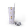 Melanin Jetsetter Skinny Tumbler with Straw, 20oz - Image 220