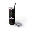 Dominican Republic Skinny Tumbler with Straw, 20oz - Image 24