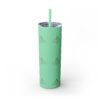 JEK Travels Skinny Tumbler with Straw, 20oz