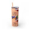 Costa Rica Skinny Tumbler with Straw, 20oz - Image 13