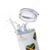 Jamaica  Skinny Tumbler with Straw, 20oz - Image 62
