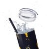 Melanin Jetsetter Skinny Tumbler with Straw, 20oz - Image 8