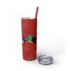 Costa Rica Skinny Tumbler with Straw, 20oz - Image 51