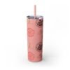 Melanin Jetsetter Skinny Tumbler with Straw, 20oz - Image 21