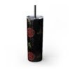 Melanin Jetsetter Skinny Tumbler with Straw, 20oz - Image 30
