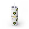 Jamaica  Skinny Tumbler with Straw, 20oz