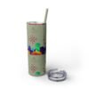 Costa Rica Skinny Tumbler with Straw, 20oz - Image 42