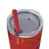 Melanin Jetsetter Skinny Tumbler with Straw, 20oz - Image 175