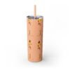 Melanin Jetsetter Skinny Tumbler with Straw, 20oz - Image 115