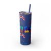 Costa Rica Skinny Tumbler with Straw, 20oz - Image 2
