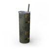 Melanin Jetsetter Skinny Tumbler with Straw, 20oz - Image 197